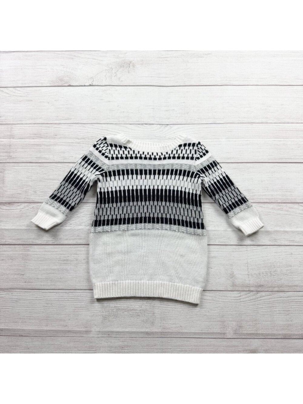 Old Navy Baby Striped Knit Sweater Dress Long Sleeve 18-24 Months